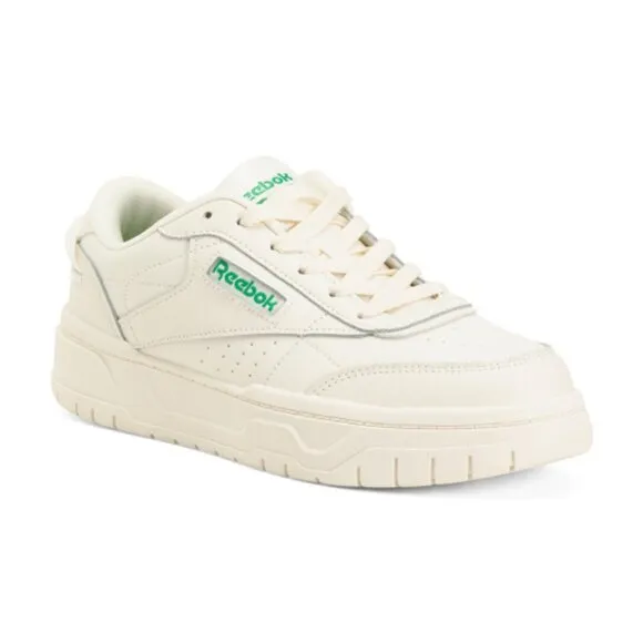 Reebok Leather Tech Geo Comfort White Cream Sneakers