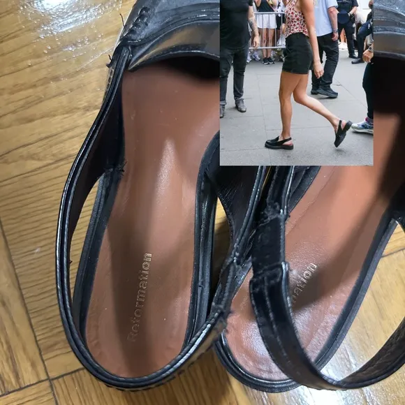 Reformation Amira Slingback Loafers EUC 6.5