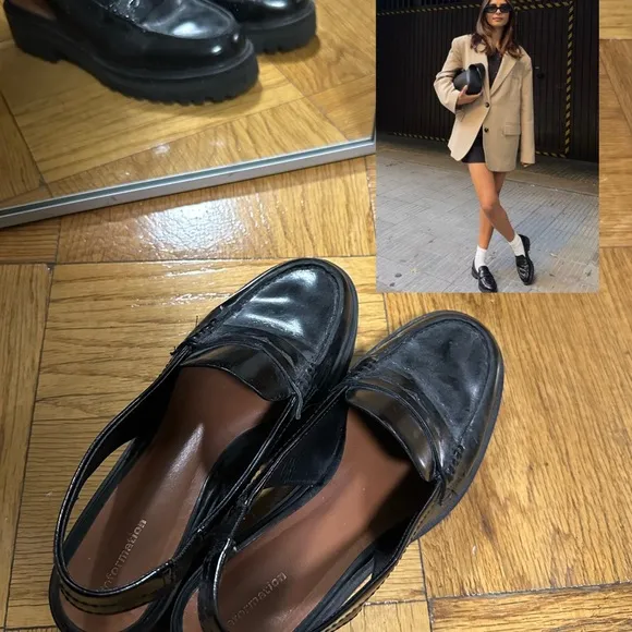 Reformation Amira Slingback Loafers EUC 6.5