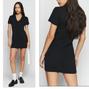 Reformation Janine Cotton Knit Short Sleeve Casual Sweater Mini Dress Size Small
