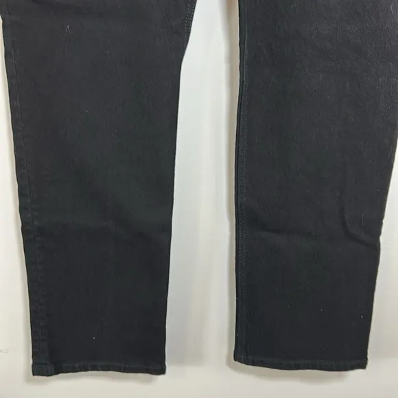 REFORMATION Liza High Straight Jean Black Organic Cotton Sz 14