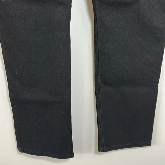 REFORMATION Liza High Straight Jean Black Organic Cotton Sz 14