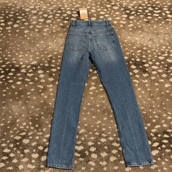 Reformation Liza Ultra High Rise Straight Jeans Malta 24 NWT
