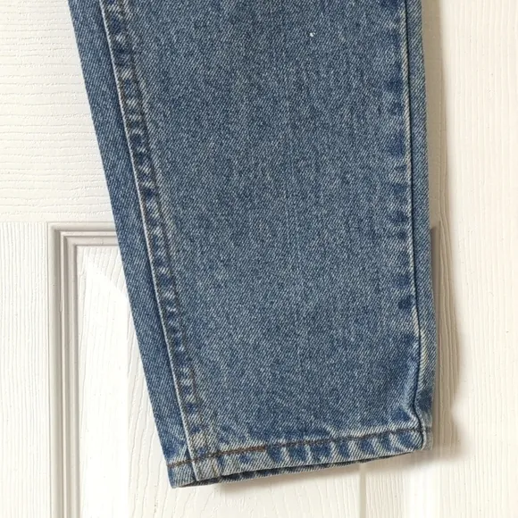 Riders 90's Vintage Deadstock Medium Wash High Rise Easy Fit Tapered Leg Jeans 5