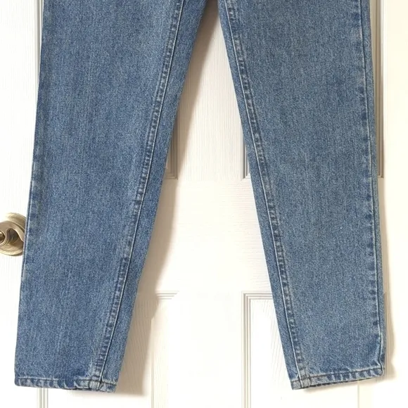 Riders 90's Vintage Deadstock Medium Wash High Rise Easy Fit Tapered Leg Jeans 5
