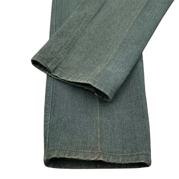Rocky Mountain Jeans 28 Vintage Forest Green Tall Made In USA 90's Straight Leg