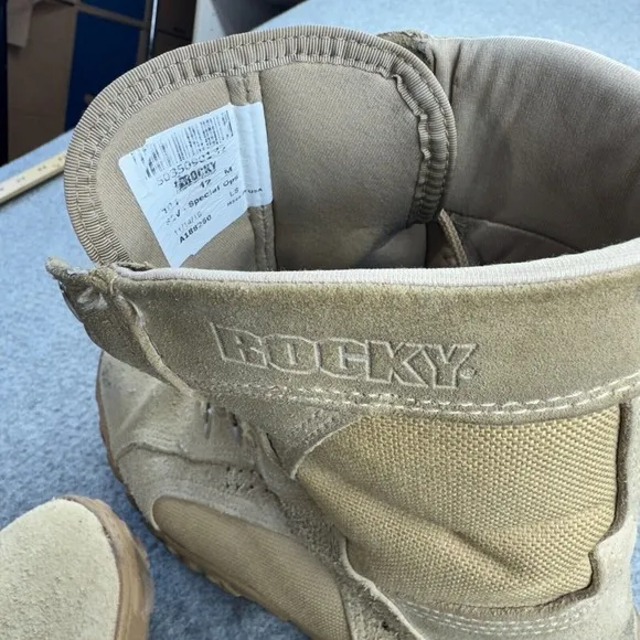 Rocky S2V Special Ops Tactical Military Combat Boots Men's Size 12M Coyote Tan