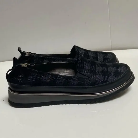 Ron White Naverina Tartan Slip-On Loafers  Sz 37.5/ usa sz 7