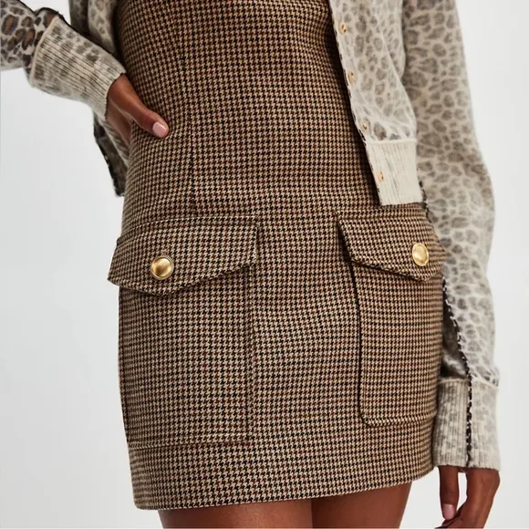 Ronny Kobo Taren Dress In Solid BrownNWT$159 $568