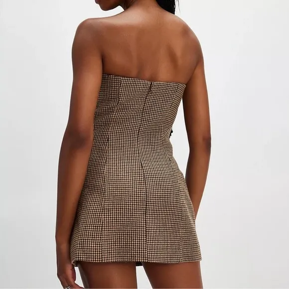Ronny Kobo Taren Dress In Solid BrownNWT$159 $568