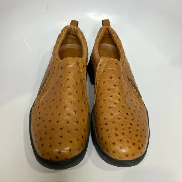 Roper Cotter Ostrich print casual loafers slip on sneakers size men’s 10.5