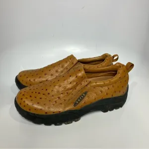 Roper Cotter Ostrich print casual loafers slip on sneakers size men’s 10.5