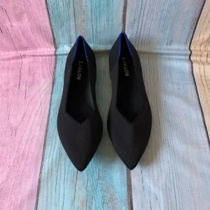 Rothy's Black Flats Sleek Minimalist Design