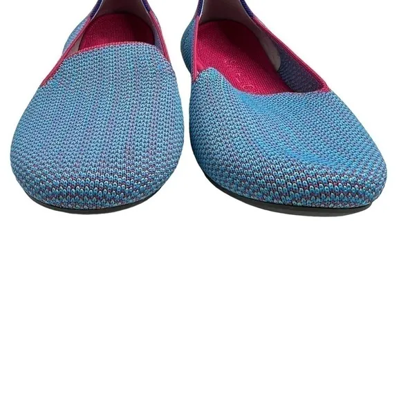 Rothy's Blue Bell Triple Stitch Loafers Size 10