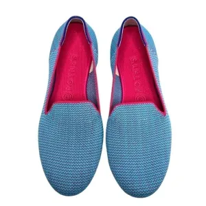 Rothy's Blue Bell Triple Stitch Loafers Size 10