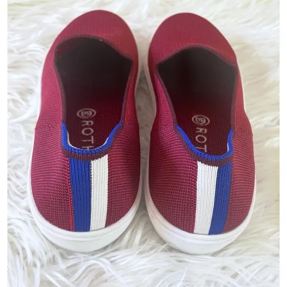 Rothy’s Maroon Burgundy Garnet Slip on Classic Sneaker Flats 8.5​