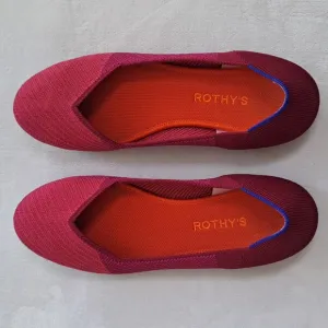 Rothy’s Pomegranate Women's Loafers Flats Size W10 Slip On V-cut