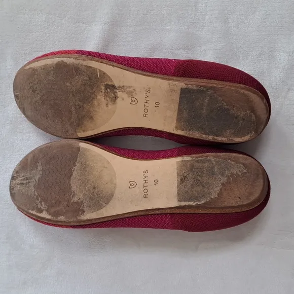 Rothy’s Pomegranate Women's Loafers Flats Size W10 Slip On V-cut