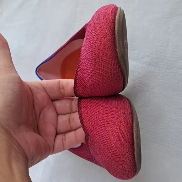 Rothy’s Pomegranate Women's Loafers Flats Size W10 Slip On V-cut