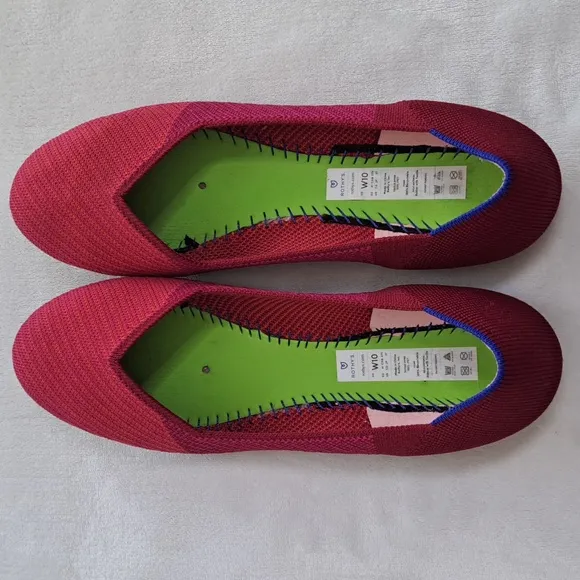 Rothy’s Pomegranate Women's Loafers Flats Size W10 Slip On V-cut