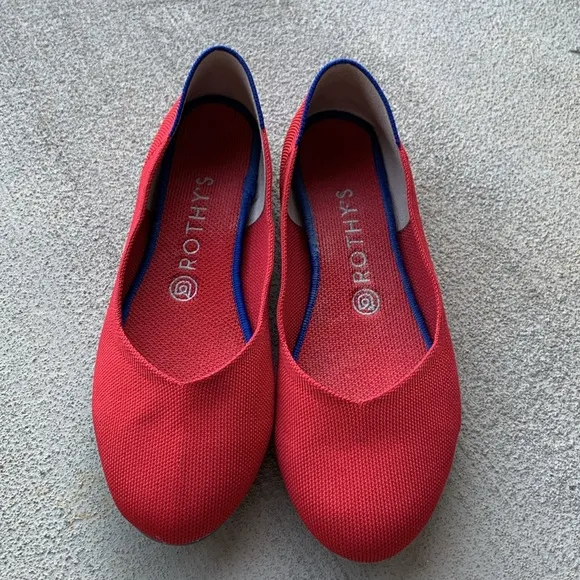 Rothy’s red flats