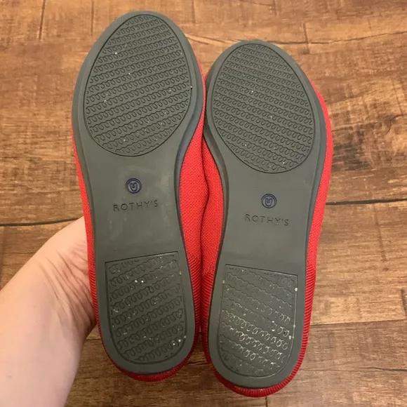 Rothy’s red flats