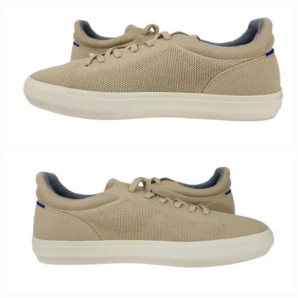 Rothys Sneakers Women 13.5 RS02 Wheat Beige Tan Lace Up Breathable Beach Neutral