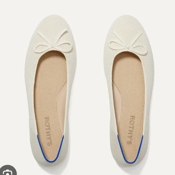 Rothy’s the ballet flat in gardenia white NWT flats
