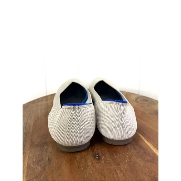Rothy’s The Flat Birdseye Flax Grey Women's 6.5 Ballet Flats Retired Round Toe