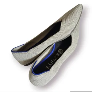 Rothy's‎ The Point Toe Flats Flax Birdseye Shoes Size 7.5