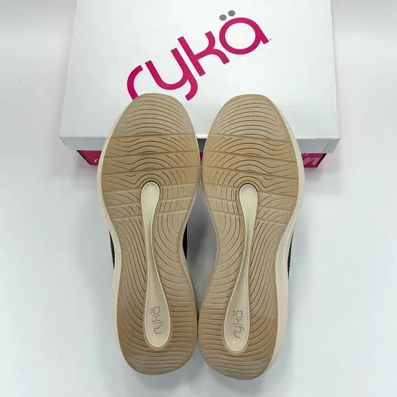 RYKA &quot;FLING&quot; GREEN STRETCH KNIT ANATOMICAL INSOLES CASUAL SLIP-ON SNEAKERS🆕