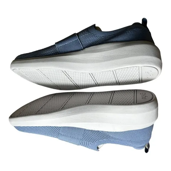 Ryka Astrid Knit Slip-On Sneaker (in tempst blue)