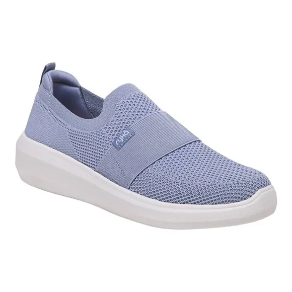 Ryka Astrid Knit Slip-On Sneaker (in tempst blue)
