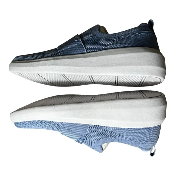 Ryka Astrid Knit Slip-On Sneaker (in tempst blue)