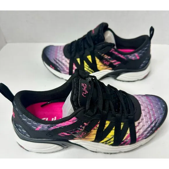 Ryka Women's Hydro Sport Water Sneakers Shoes Black Pam Mesh Size 7M New
