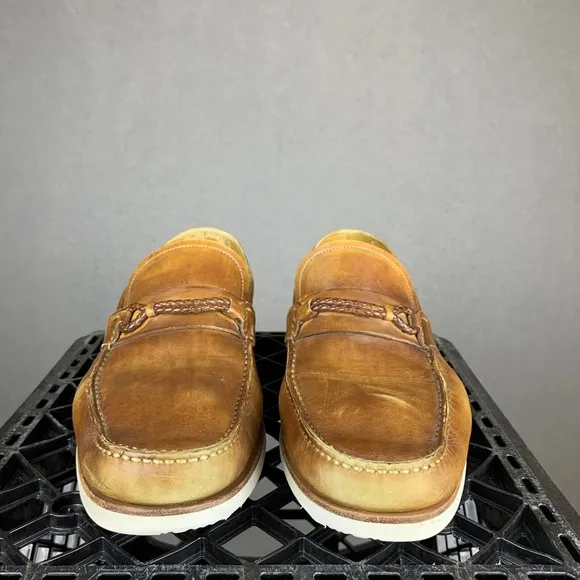 Saks Fifth Avenue by Magnanni Cognac Loafers Men's Size 12 Made In Spain 21509