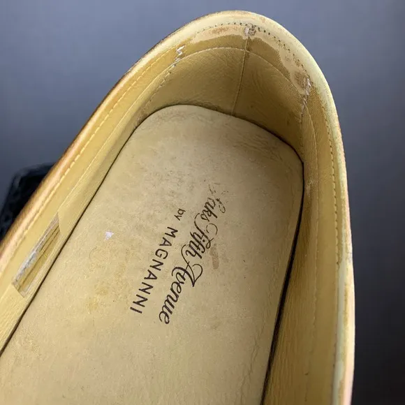 Saks Fifth Avenue by Magnanni Cognac Loafers Men's Size 12 Made In Spain 21509