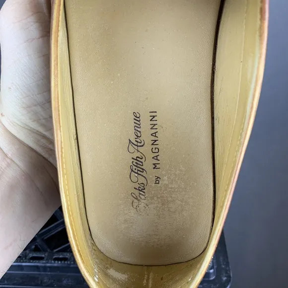 Saks Fifth Avenue by Magnanni Cognac Loafers Men's Size 12 Made In Spain 21509