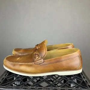 Saks Fifth Avenue by Magnanni Cognac Loafers Men's Size 12 Made In Spain 21509