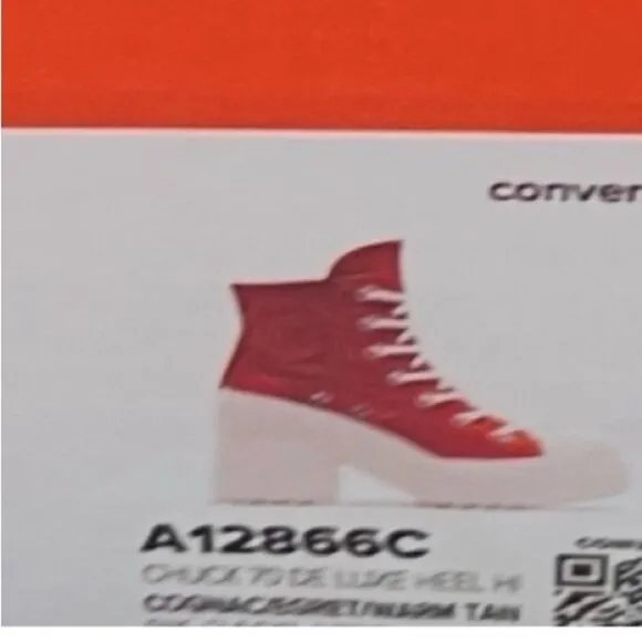 SALE! New Converse Chuck 70 De Luxe Heel Leather Hi Platform Boots A12866C