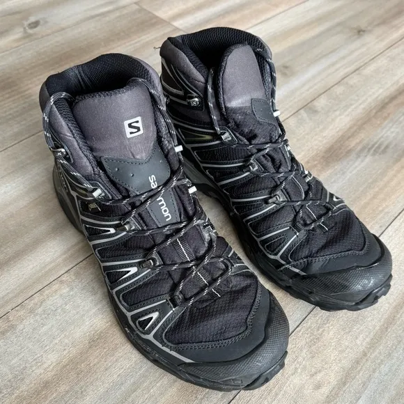 Salomon X-Ultra 3 Mid GTX Men’s Hiking Boots Size 11.5 Black Grey