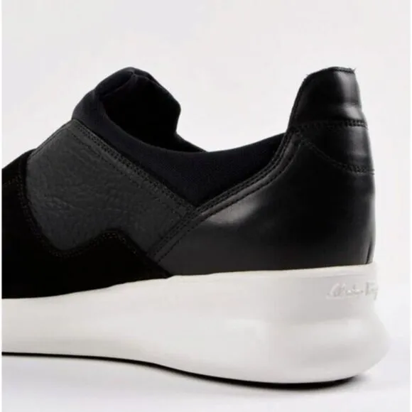Salvatore Ferragamo Dion Slip On Sneaker Size 43.5 10.5 EE Mens Black $595