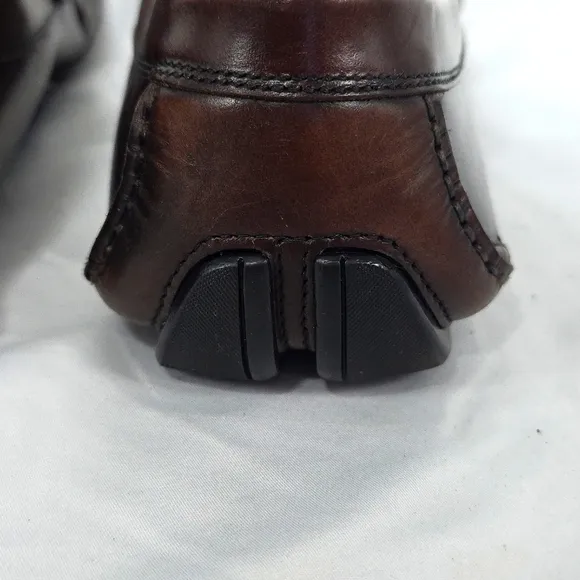 Salvatore Ferragamo Embellished Horsebit Leather Driving Loafers Mens Size 12