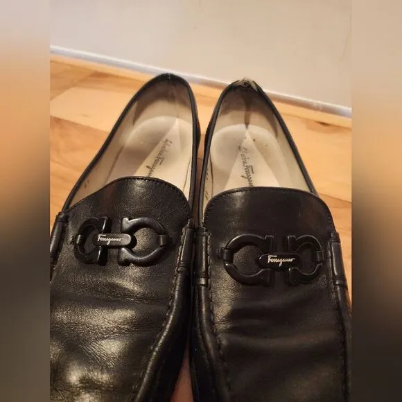 Salvatore Ferragamo made in Italy black loafers