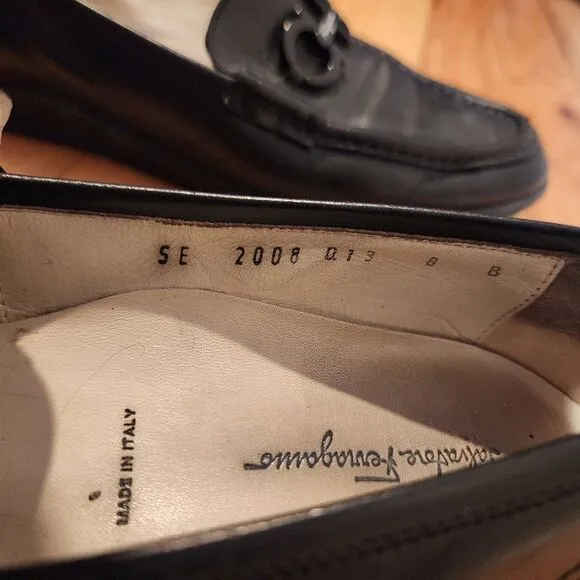 Salvatore Ferragamo made in Italy black loafers