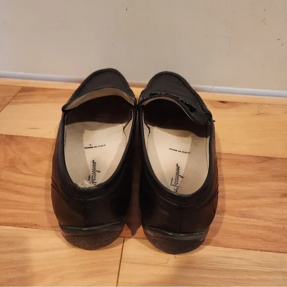 Salvatore Ferragamo made in Italy black loafers