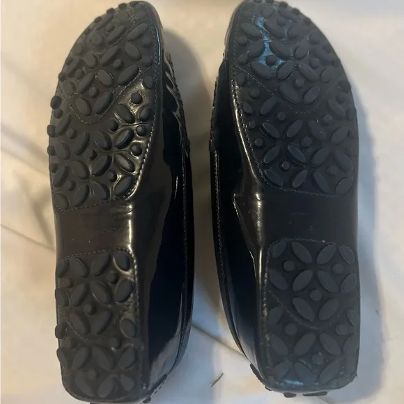 Salvatore Ferragamo Patent Leather Navy Blur Loafers