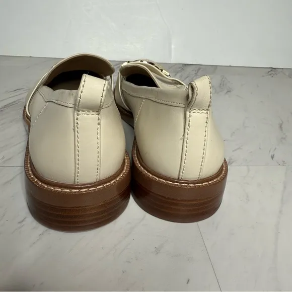 Sam Edelman Christy Ivory Leather Loafer 10M