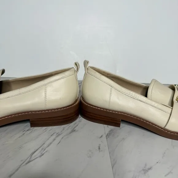 Sam Edelman Christy Ivory Leather Loafer 10M