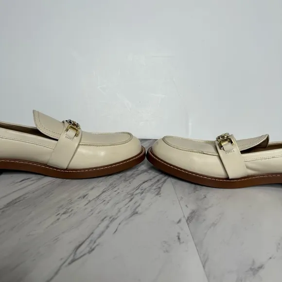 Sam Edelman Christy Ivory Leather Loafer 10M